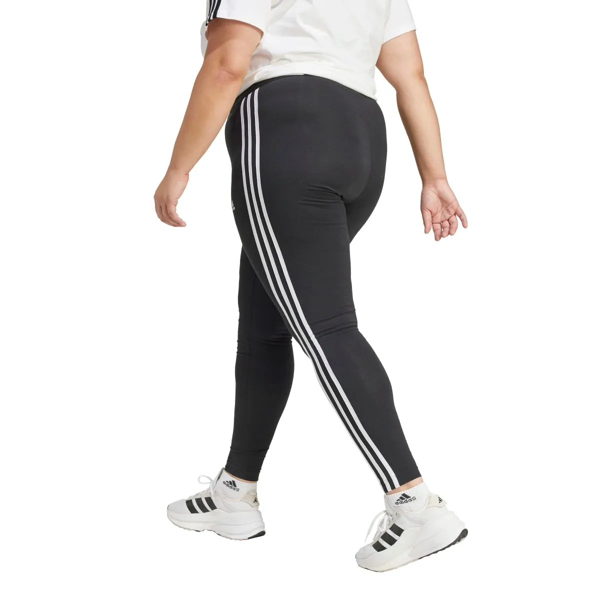 adidas Women's Essentials 3-Stripes Leggings (Plus Size)