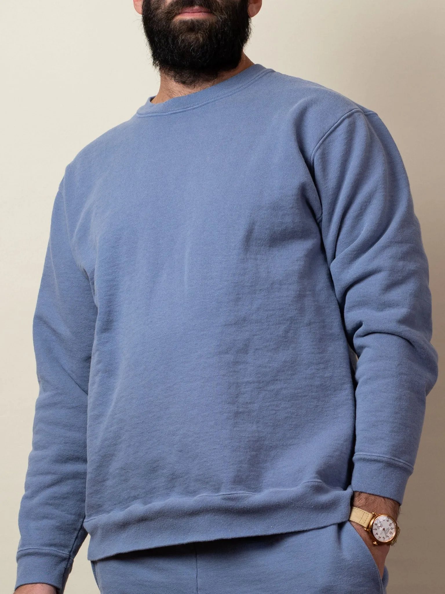 Adult Cotton Fleece LS Crew