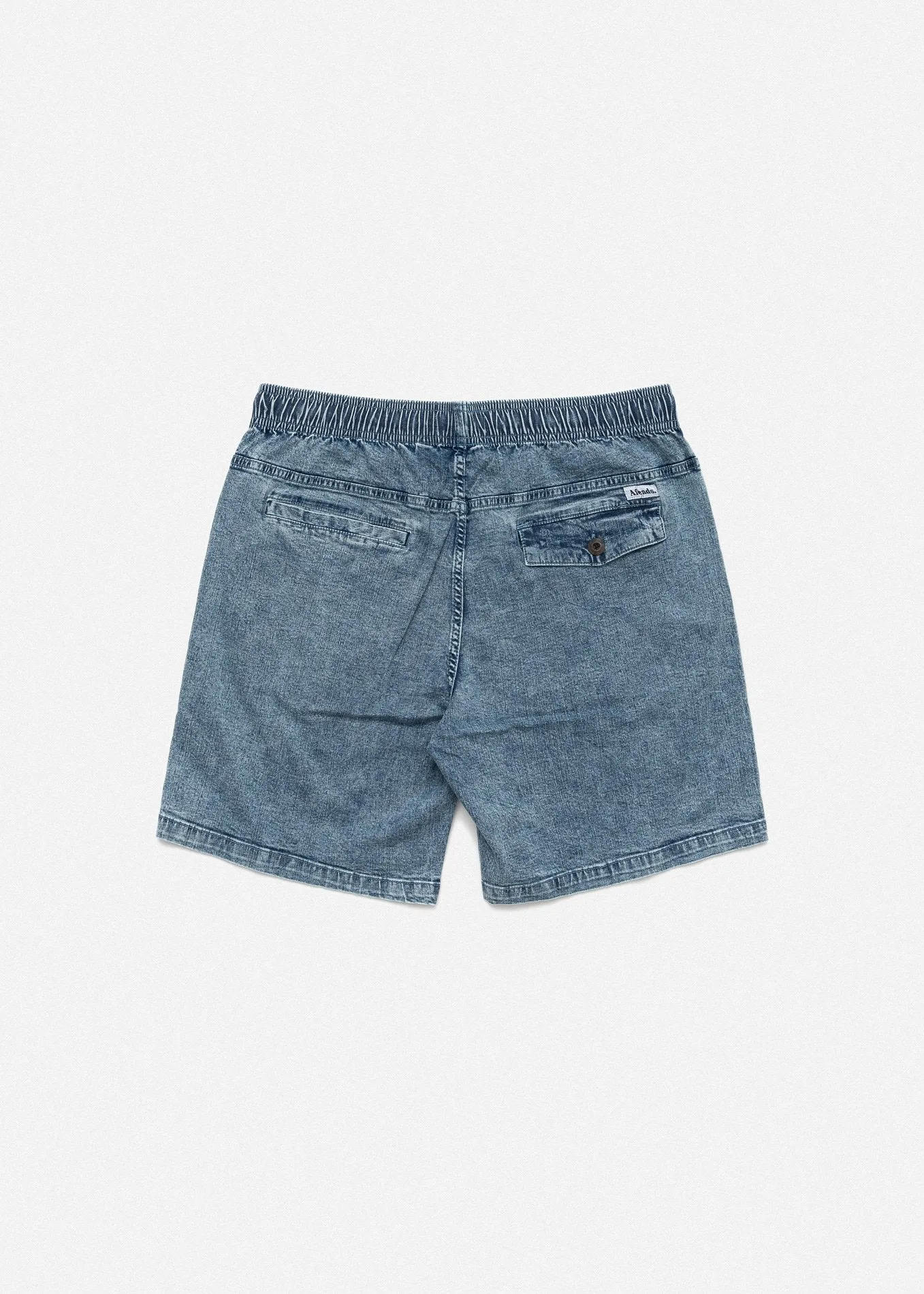 Afends Mens Dendy - Acid Wash Elastic Waist Walkshort