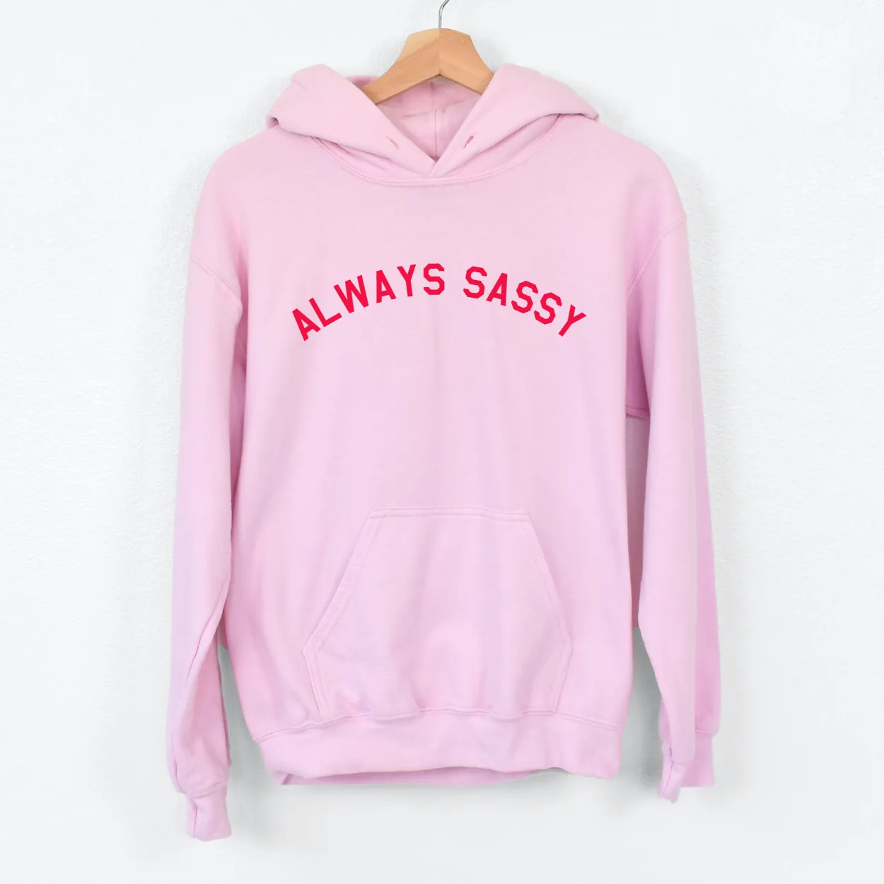 Always Sassy Kids Pink/Red Hoodie