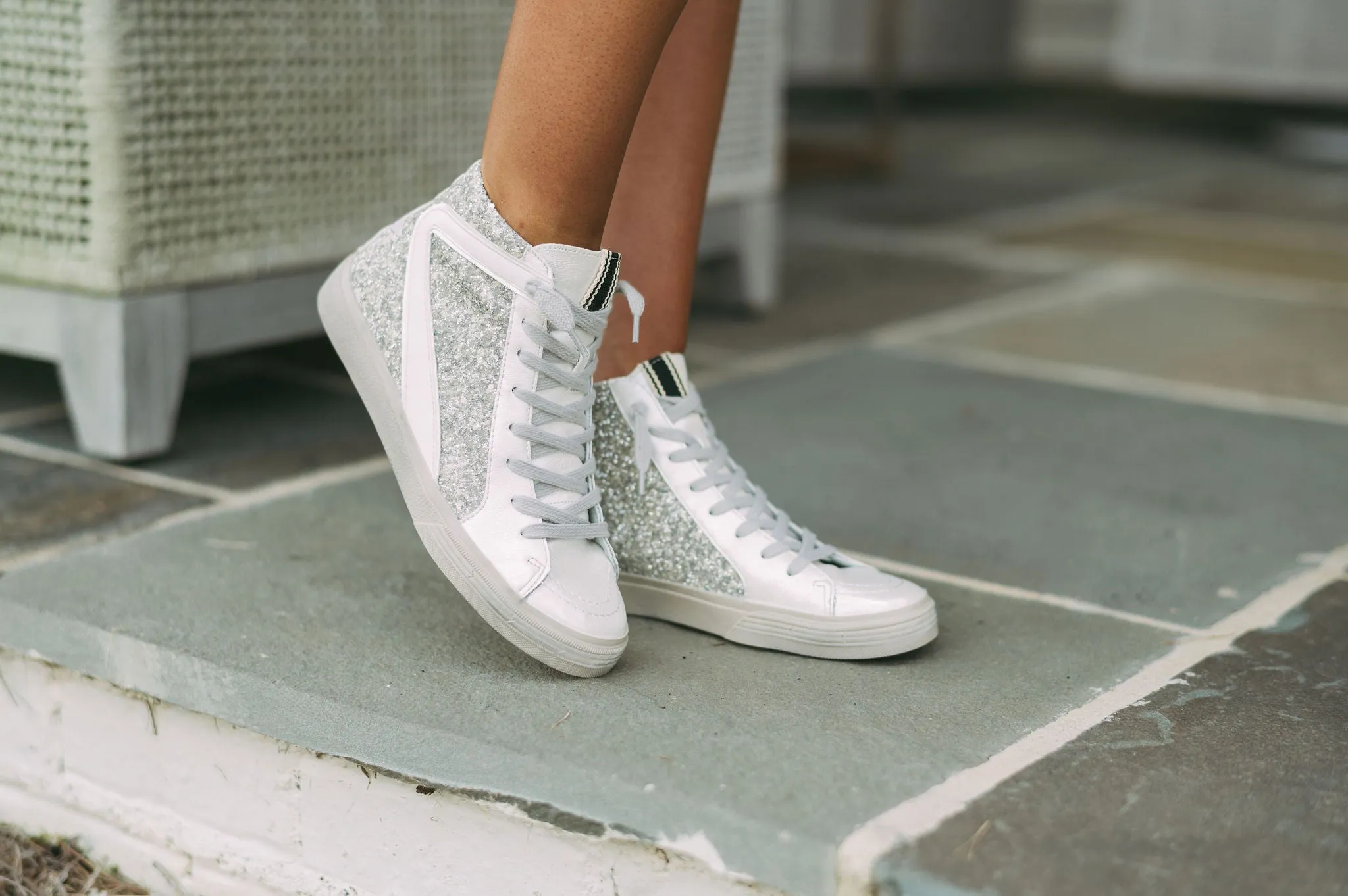 Amozae-Rooney Sneakers-Pearl Glitter