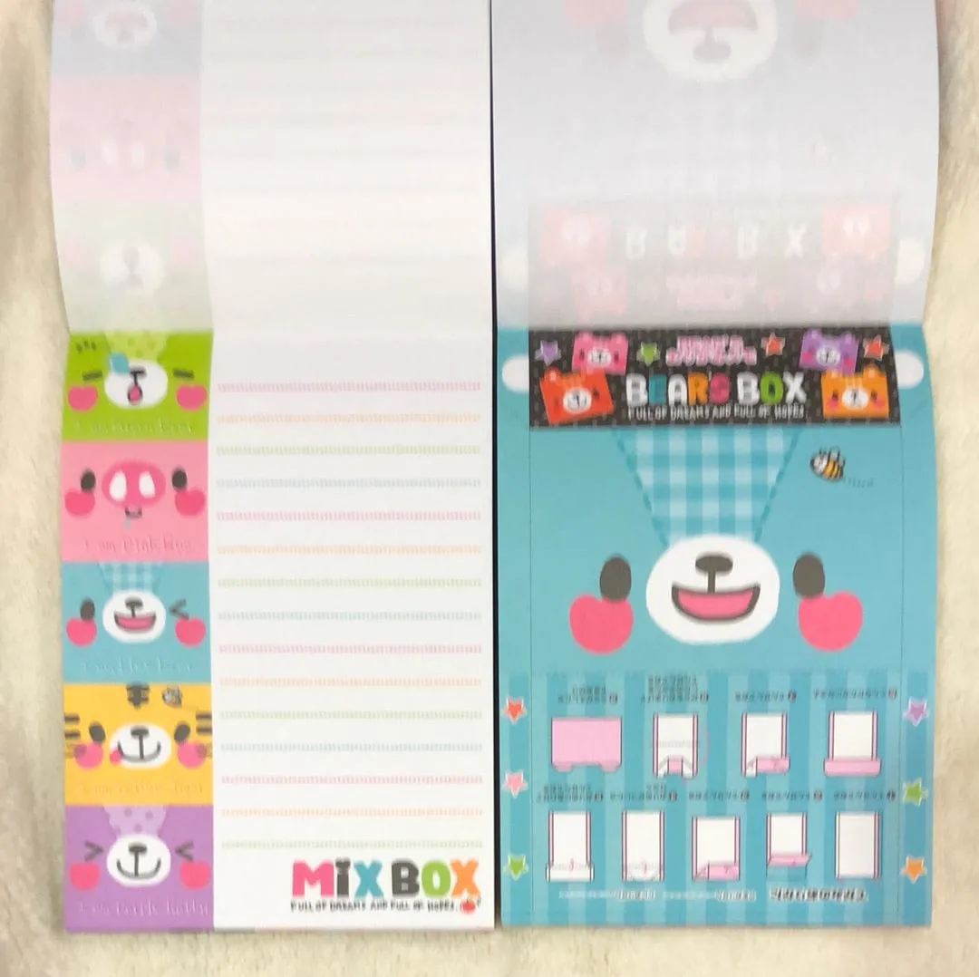 Animal Mix Box Double Memo with TWO Sticker Sheets