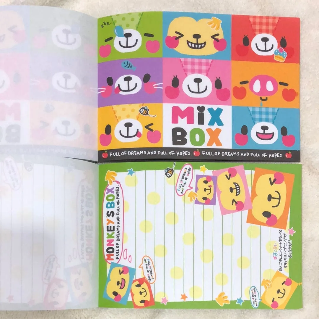 Animal Mix Box Double Memo with TWO Sticker Sheets