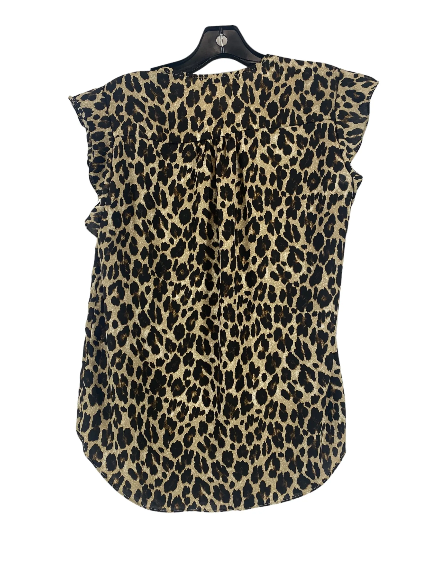 Animal Print Blouse Sleeveless Chaus, Size S