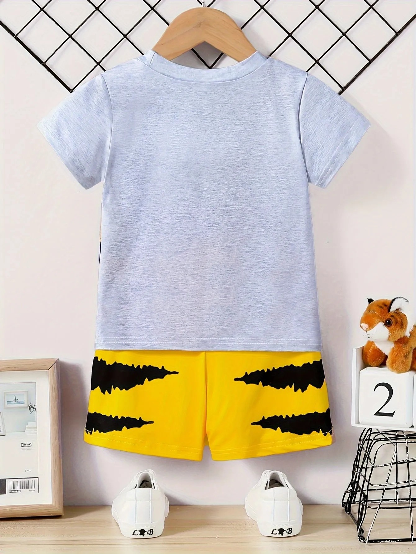 Baby Boys 3D Tiger Graphic Tshirt  Shorts Set