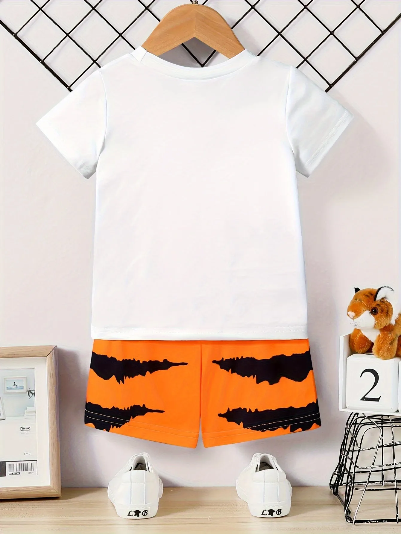 Baby Boys 3D Tiger Graphic Tshirt  Shorts Set