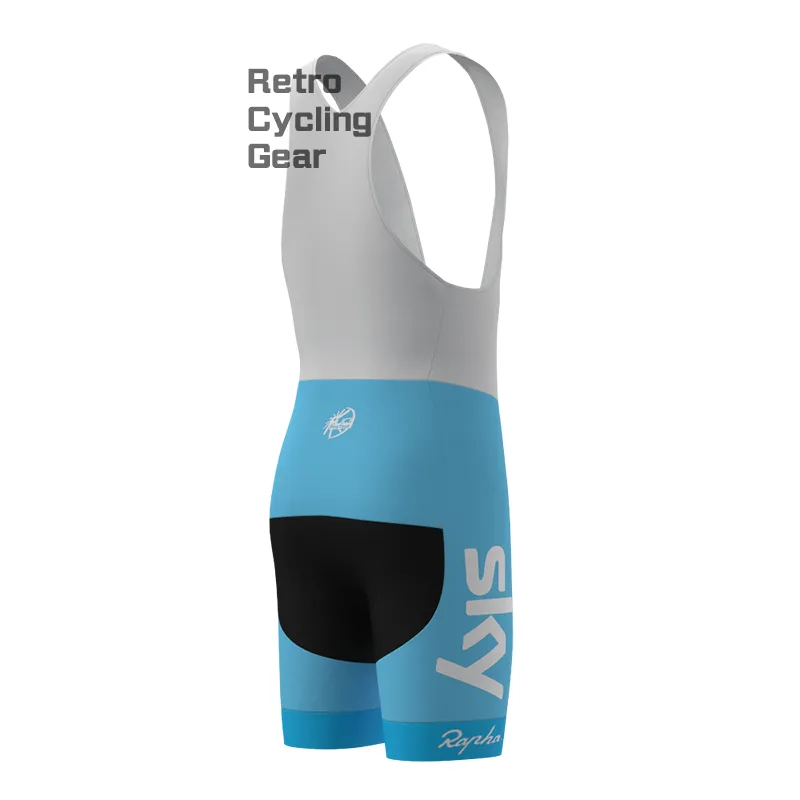 Blue sky Retro Bib Cycling Shorts