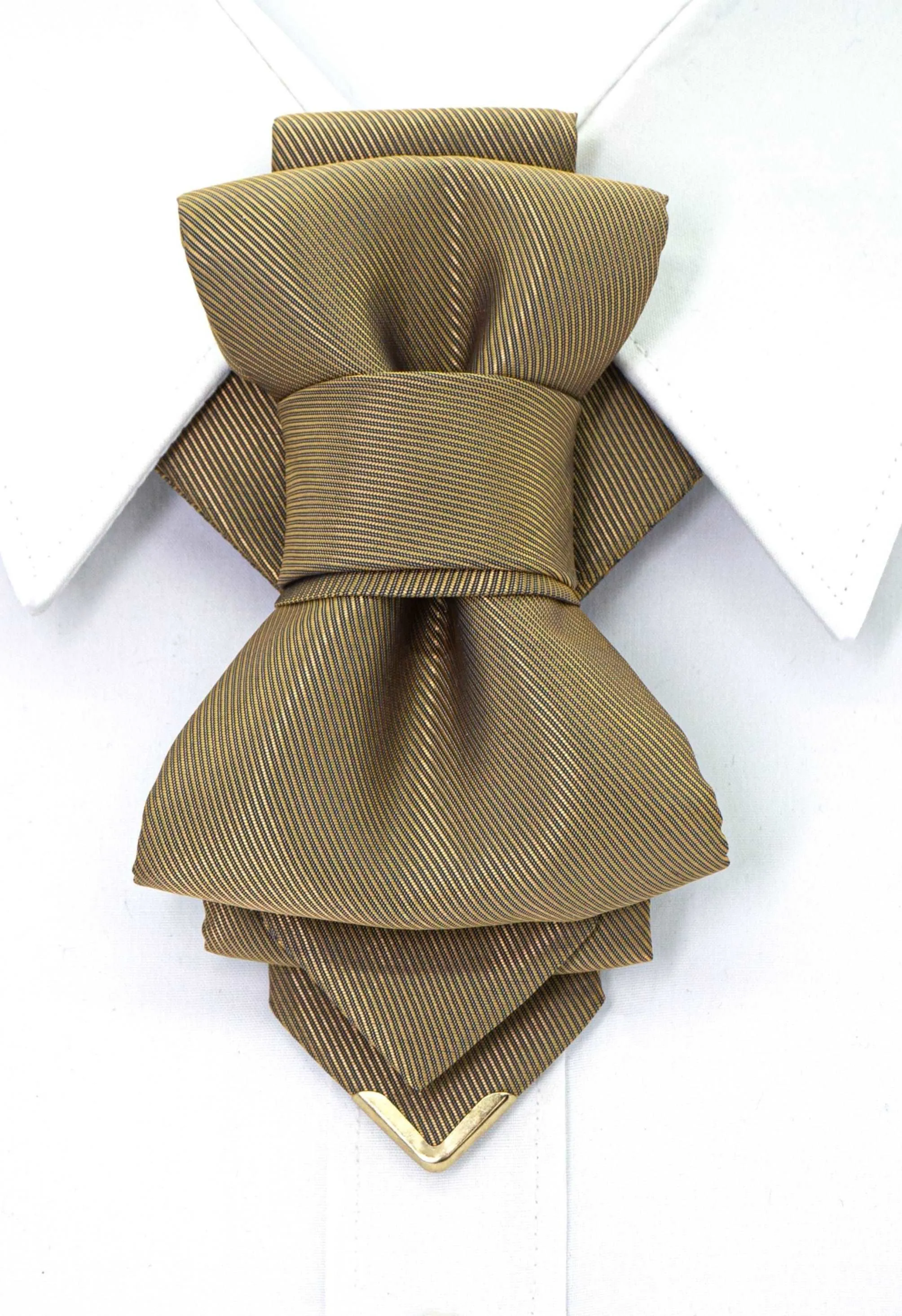 BOW TIE "BRASS ORIGAMI"