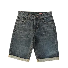 Boys wash blue denim shorts