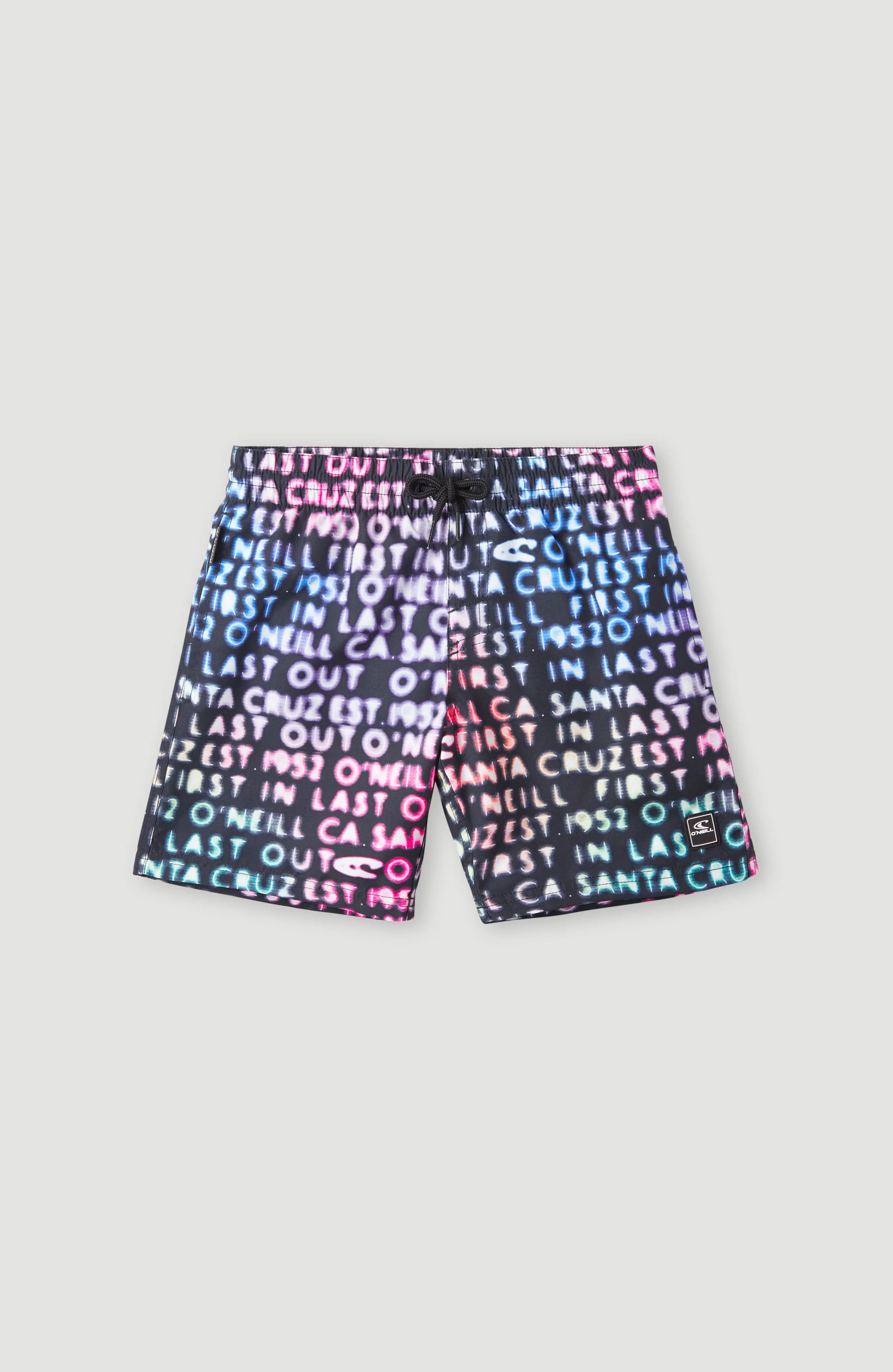 Cali Gradient 14'' Swim Shorts | Black Neon Lights