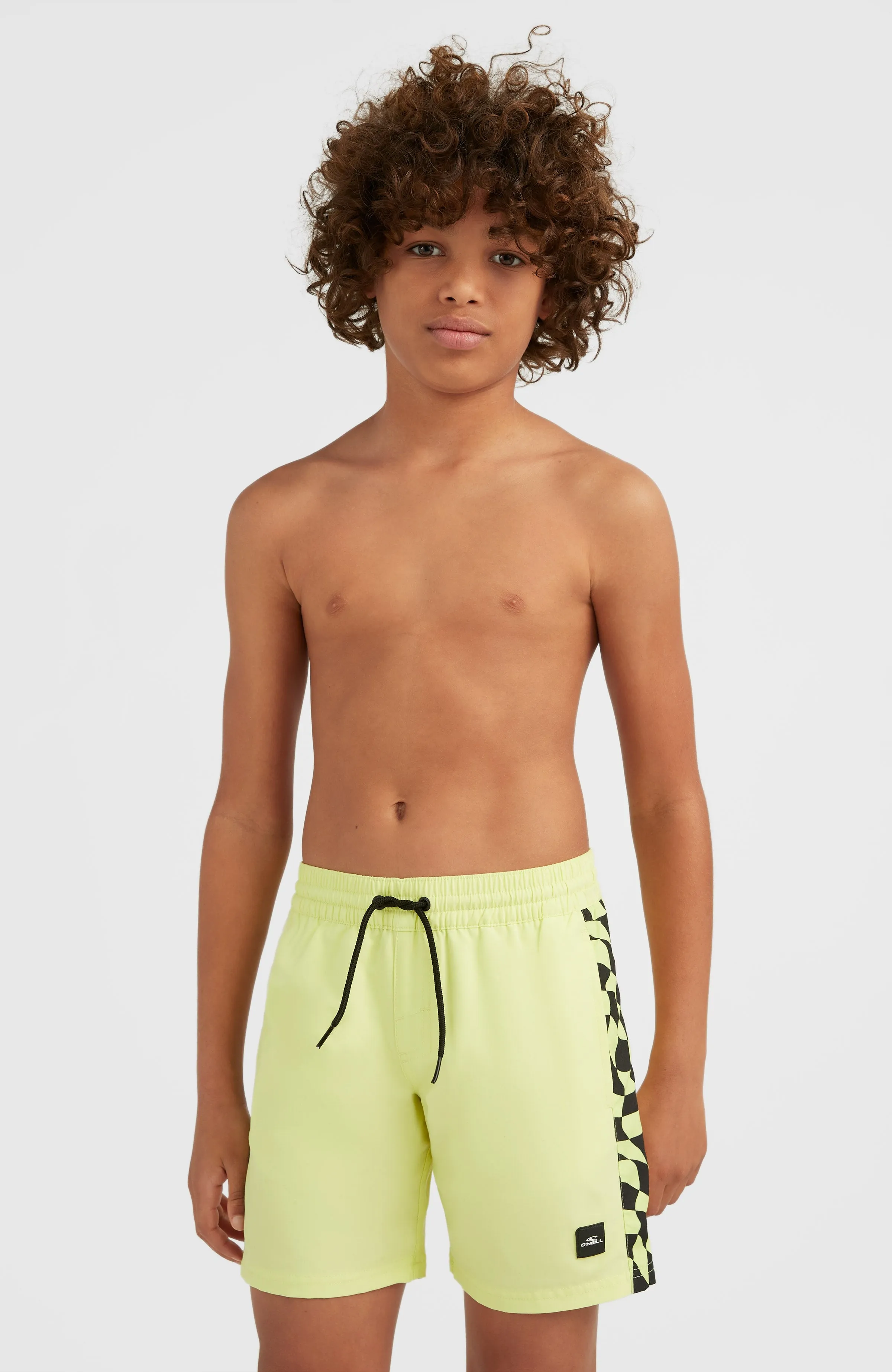 Cali Panel 14'' Swim Shorts | Sunny Lime Colour Block