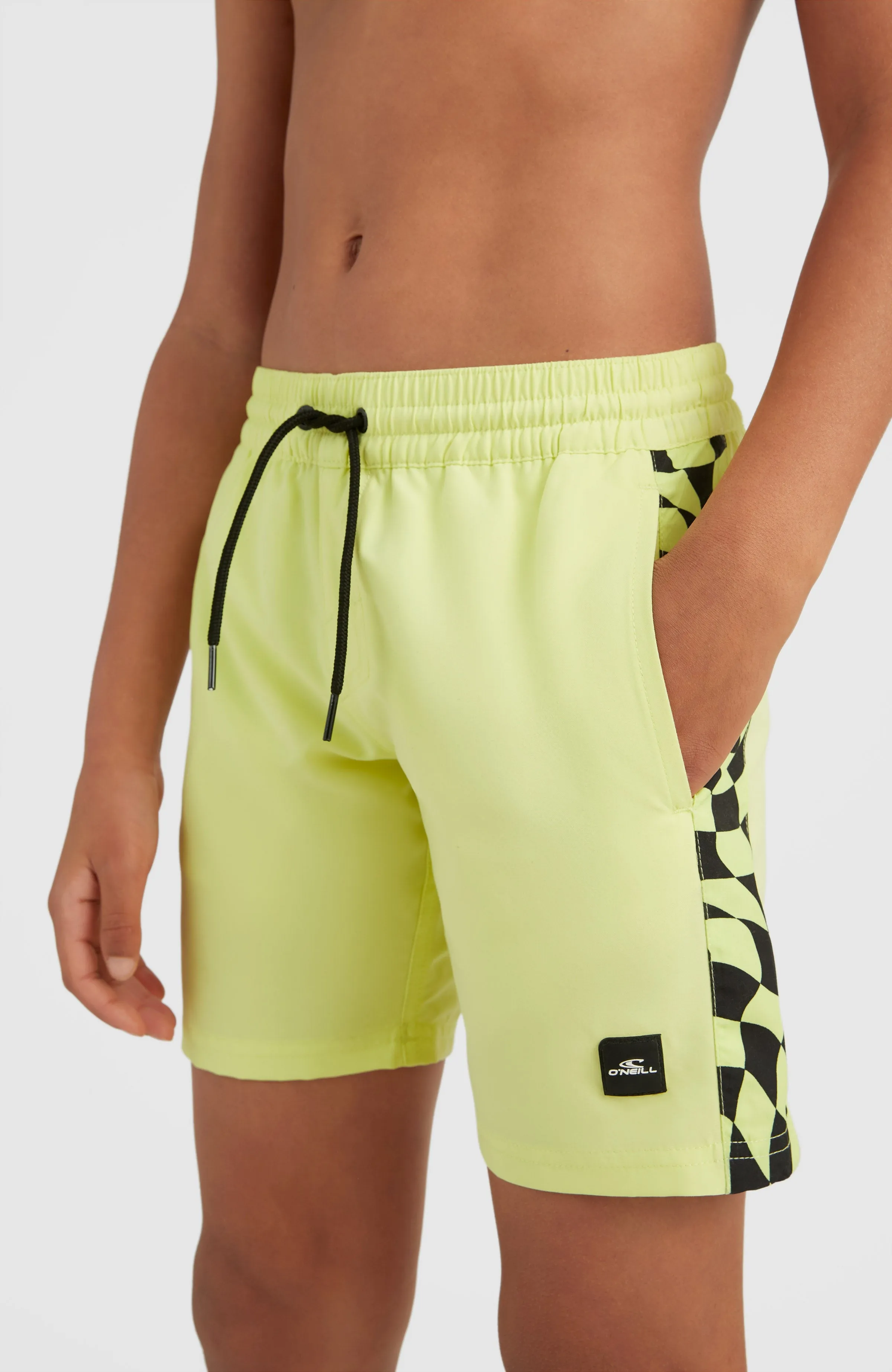 Cali Panel 14'' Swim Shorts | Sunny Lime Colour Block