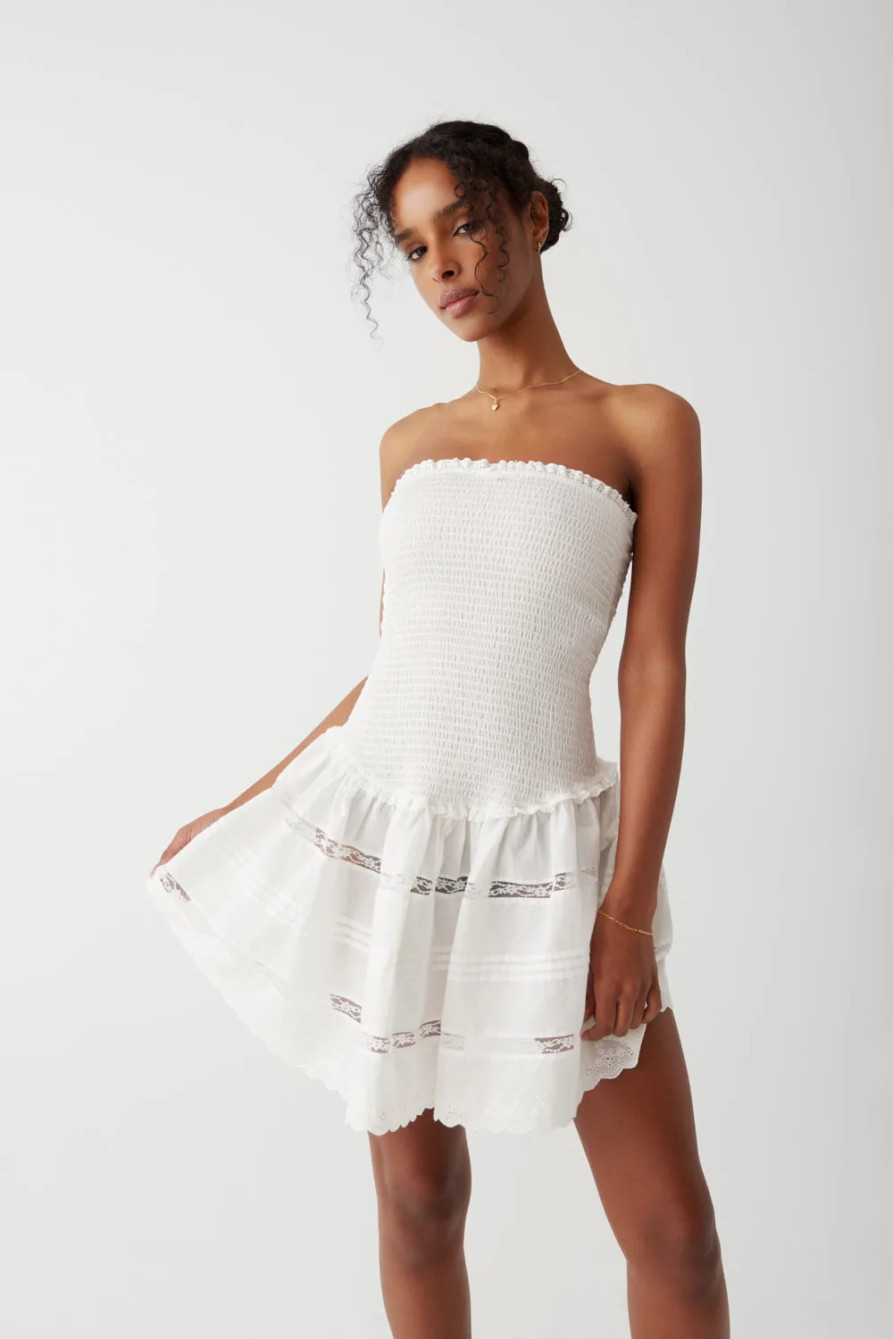 Day Princess Mini Dress - White