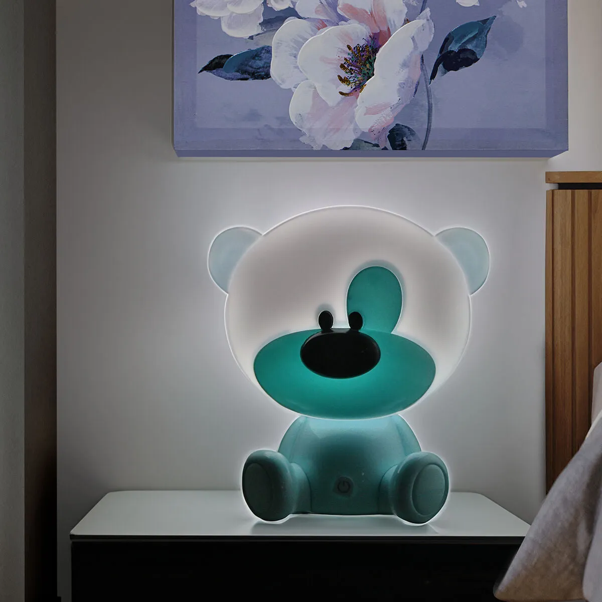 Desk lamp Alexandra House Living Blue Plastic 20 x 24 x 20 cm Bear