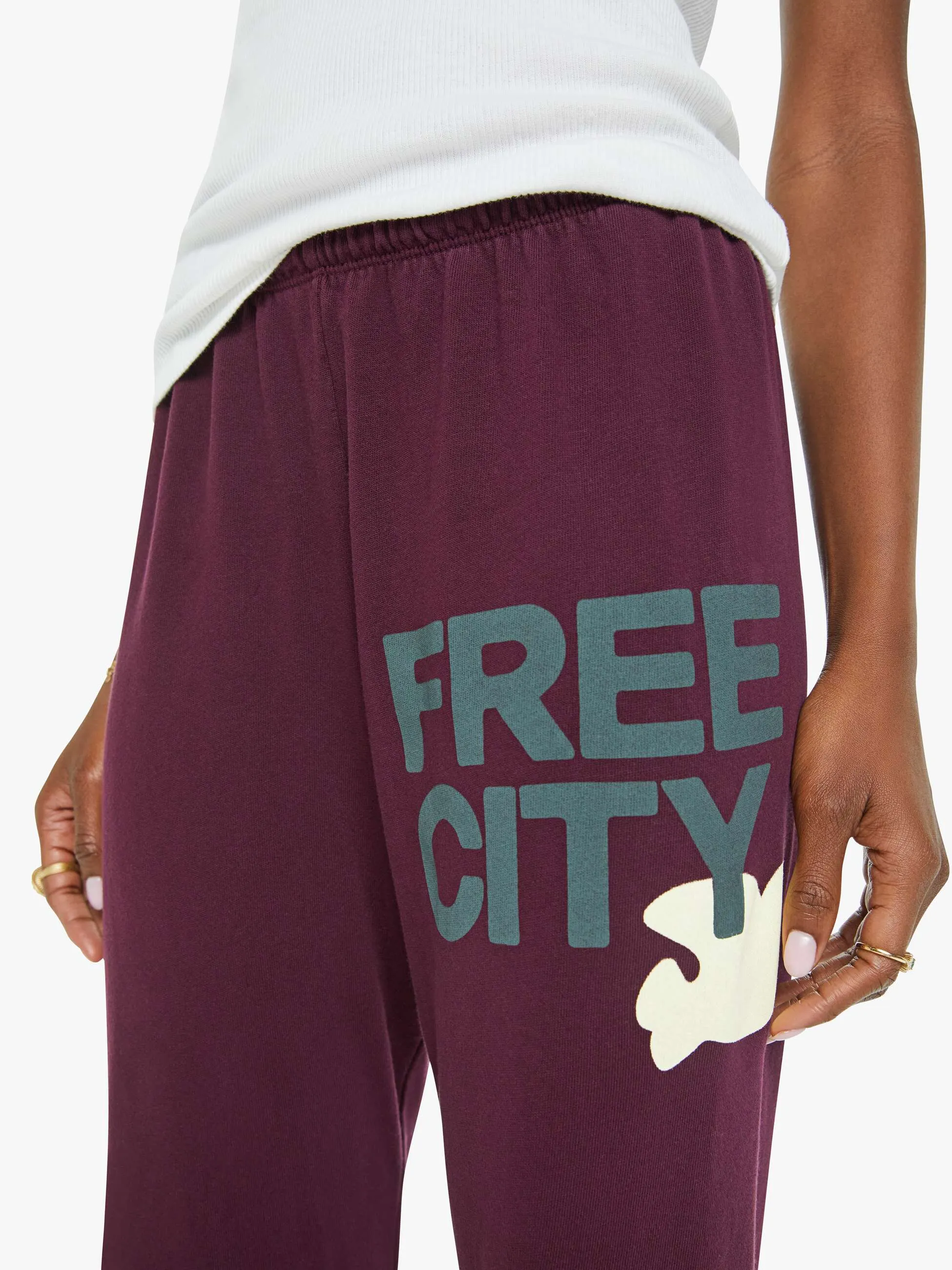 FREECITY sweatpant - eggplant