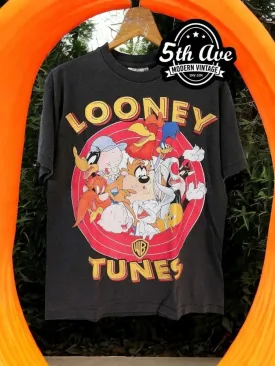 Get Looney with the Gang: A Vintage-Style t shirt Featuring the Iconic Looney Tunes Characters!