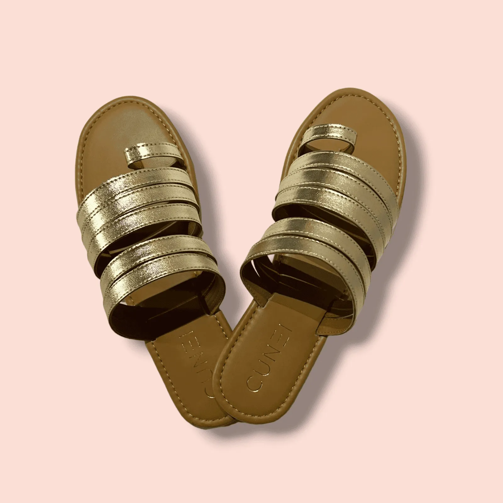 Golden Gladiator Slip Ons