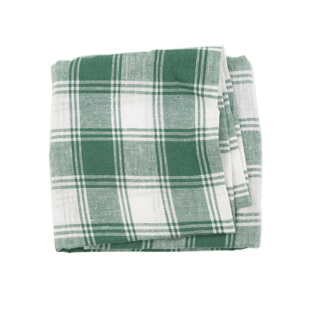 Greenfield Collection Checkered Stripe Cotton Table Cloth