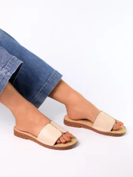 Jasmine Beige Flats