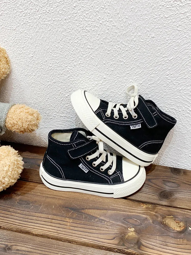 Kids' Square-Toe Soft Sole Canvas