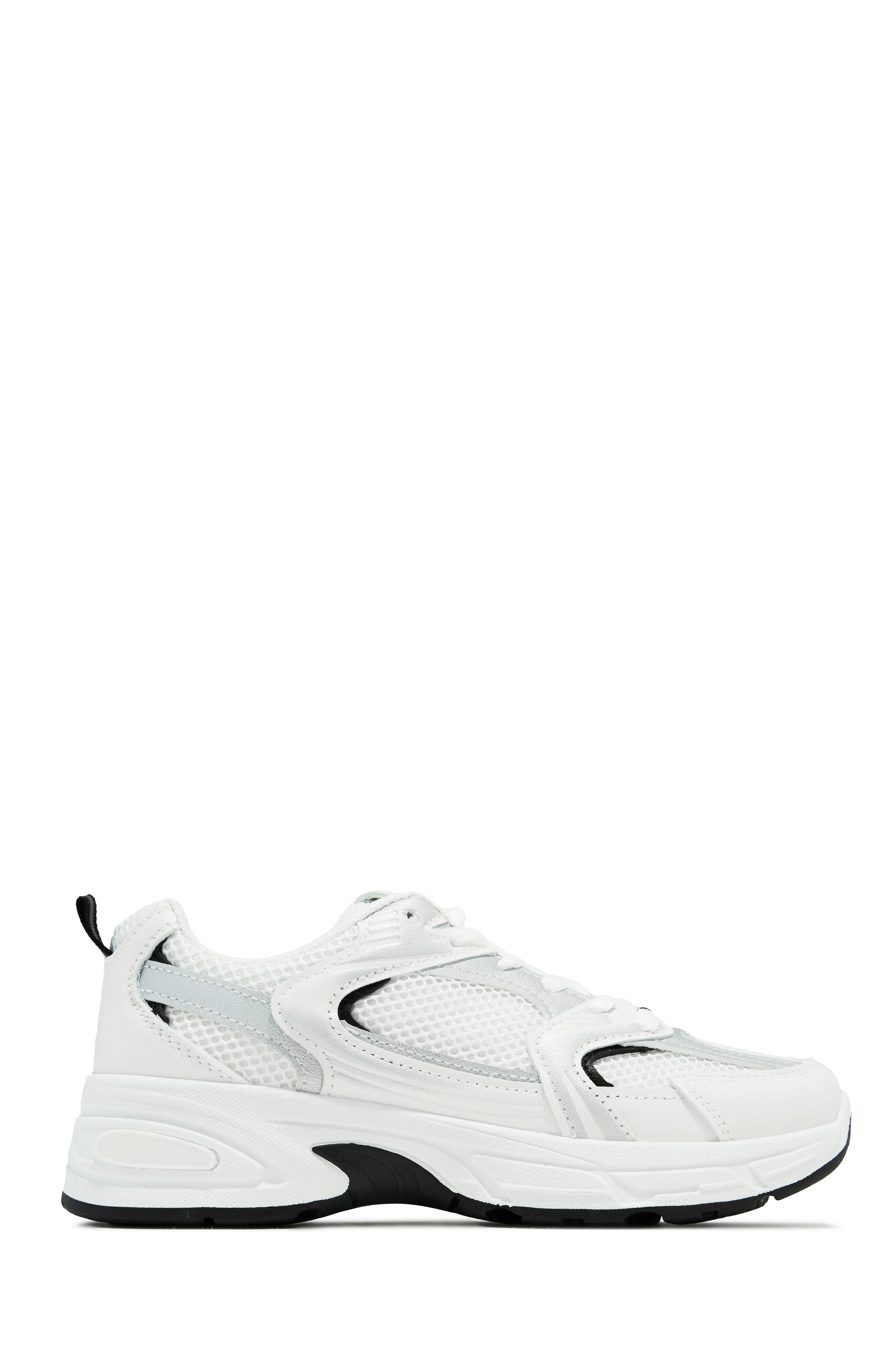 Level Up Lace Up Sneakers - White