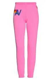 LOGO SWEATPANTS - NEON PINK