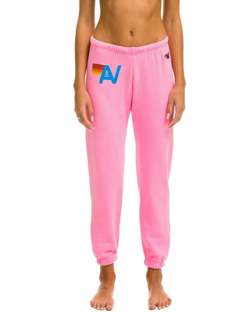 LOGO SWEATPANTS - NEON PINK