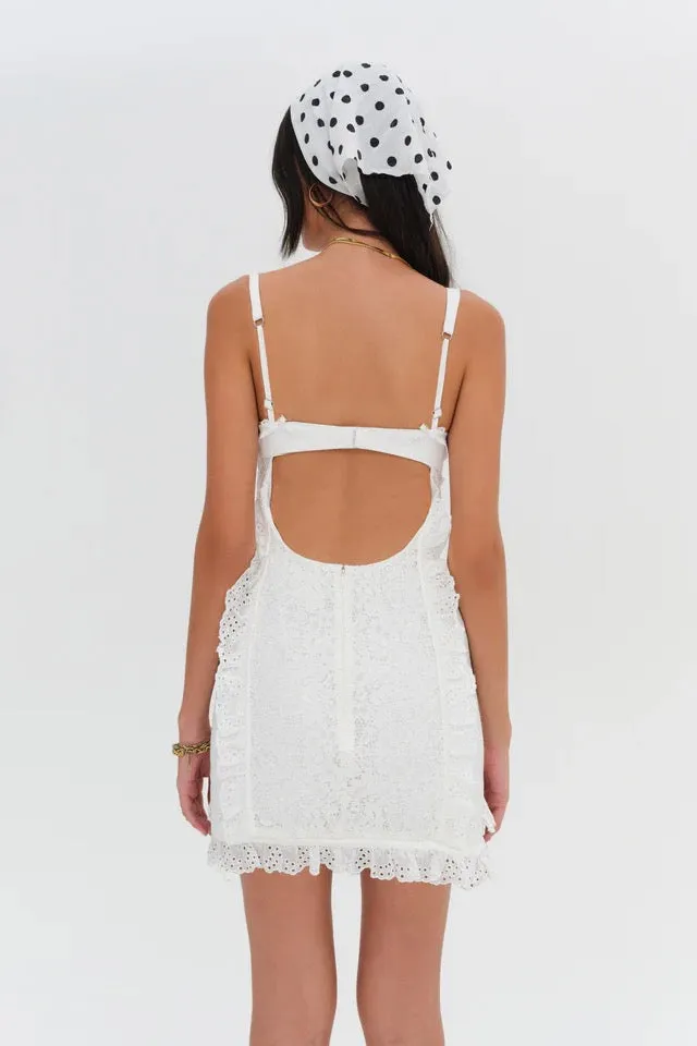 Mandy Mini Dress ~ White