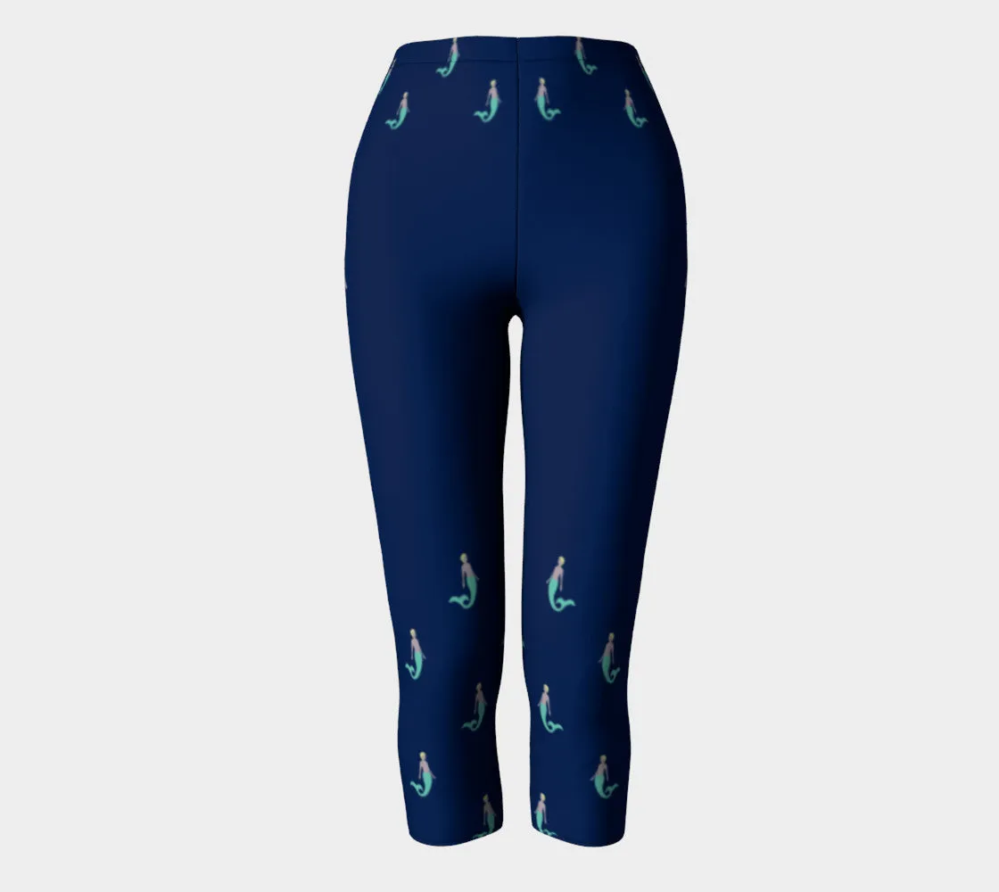 Mermaid Adult Capris - Navy