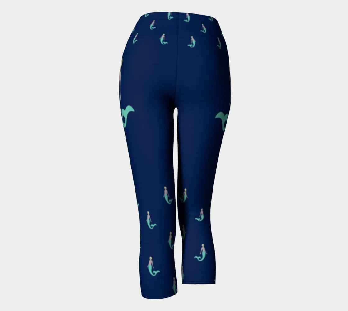 Mermaid Adult Capris - Navy