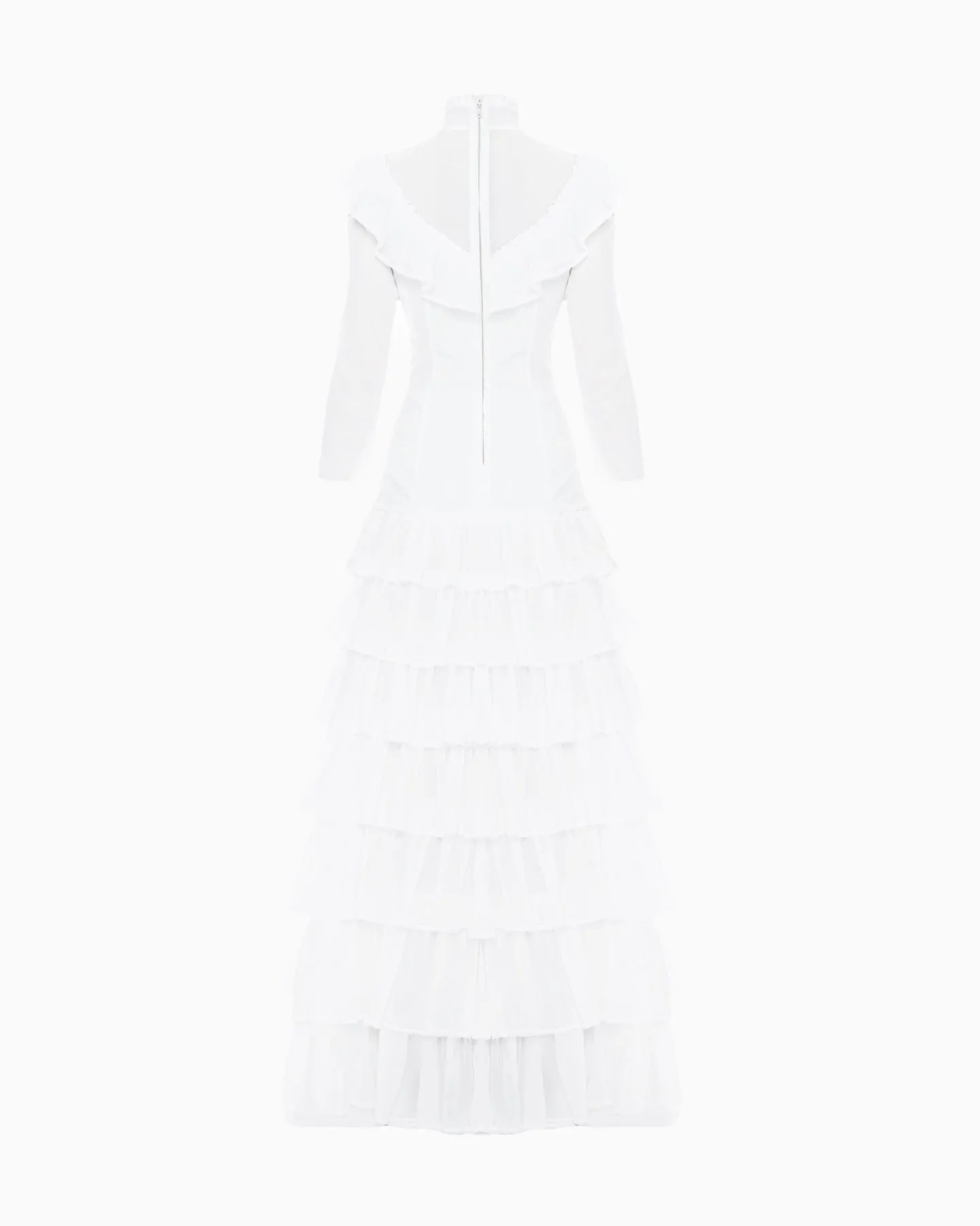 Narcisse White Tiered Dress