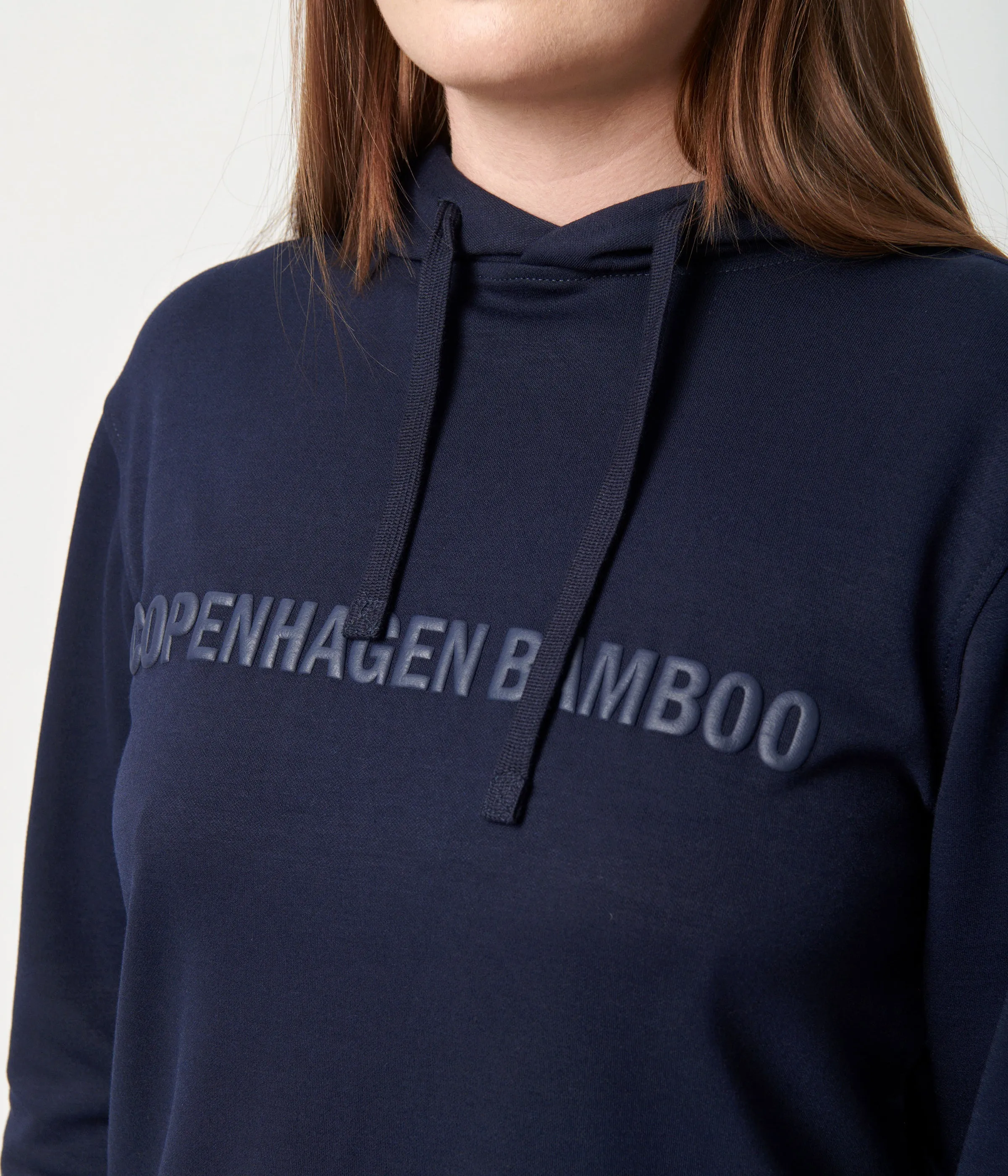 Navy bamboo hoodie track suit with logo