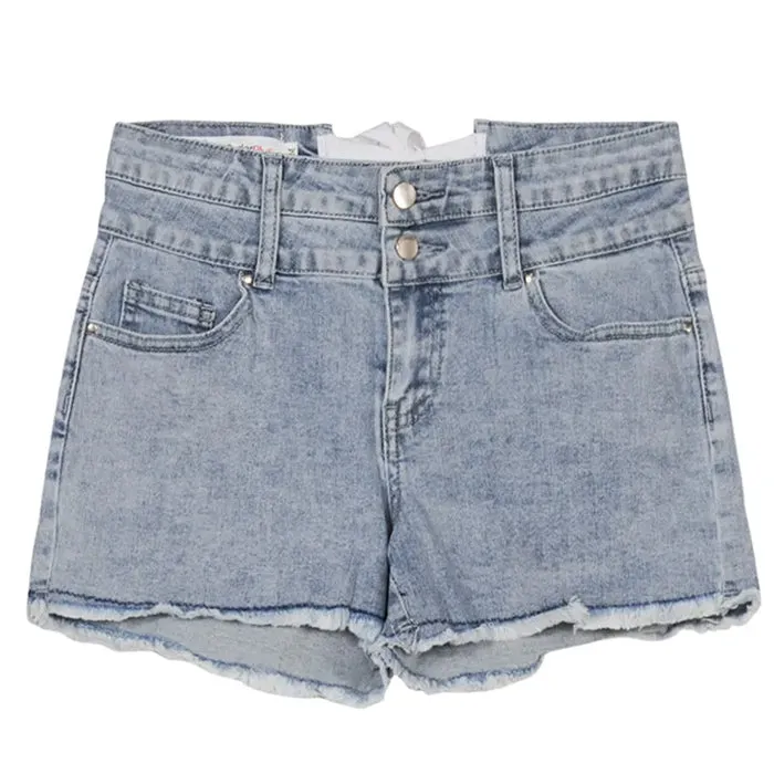 Permanent Vacation Bow Tie Denim Shorts