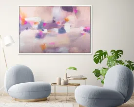 Pink large abstract print, modern house decor, abstract painting, Cheerful colorful, colorful wall art, Pink and orange print