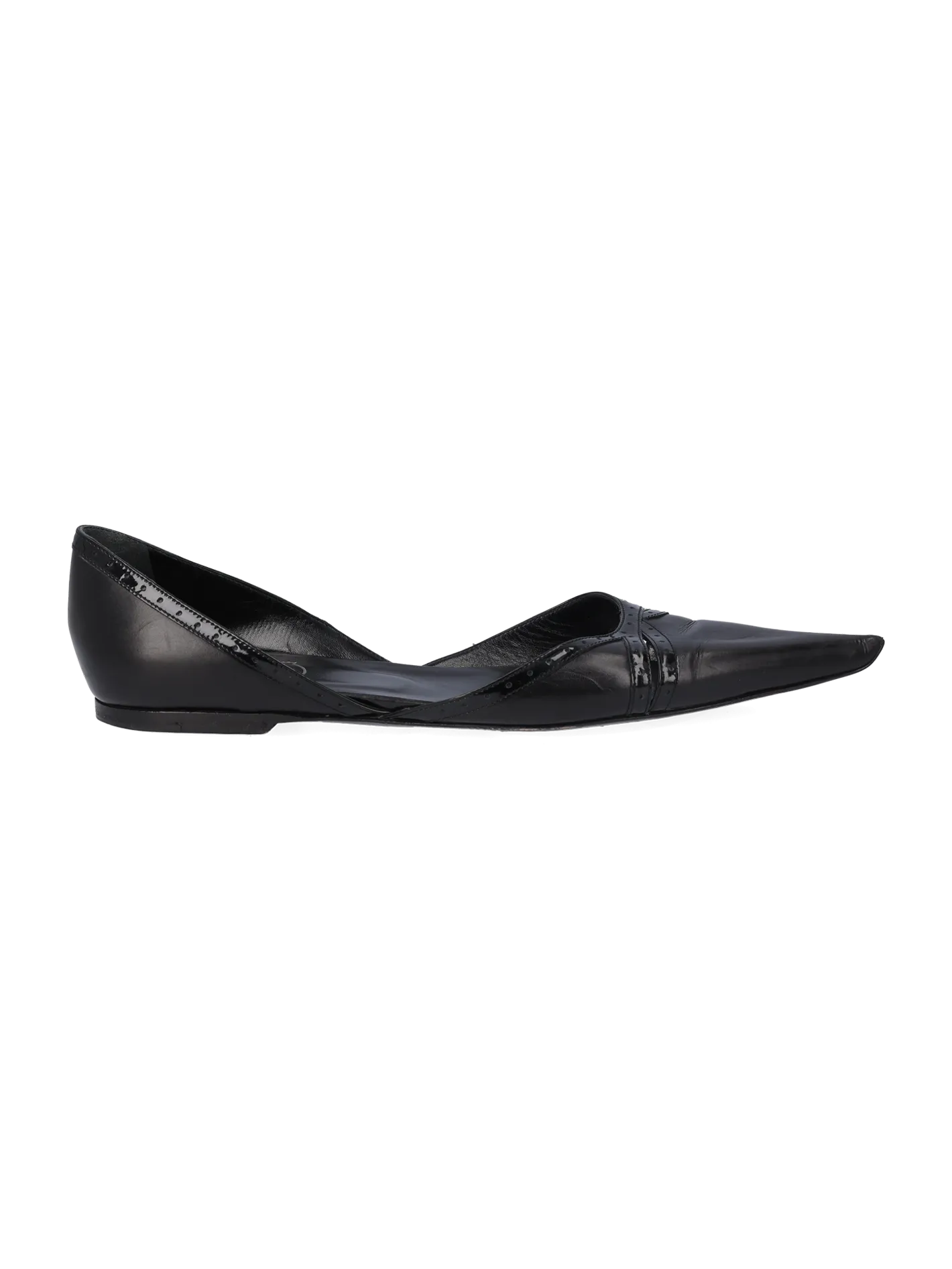 pointed-toe d'orsay flats