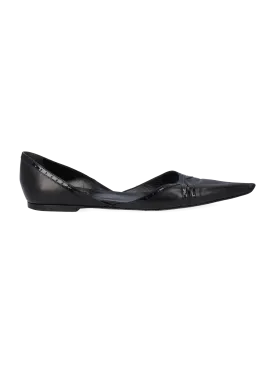 pointed-toe d'orsay flats