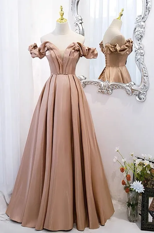 Princess Champagne Ball Gown Prom Dress