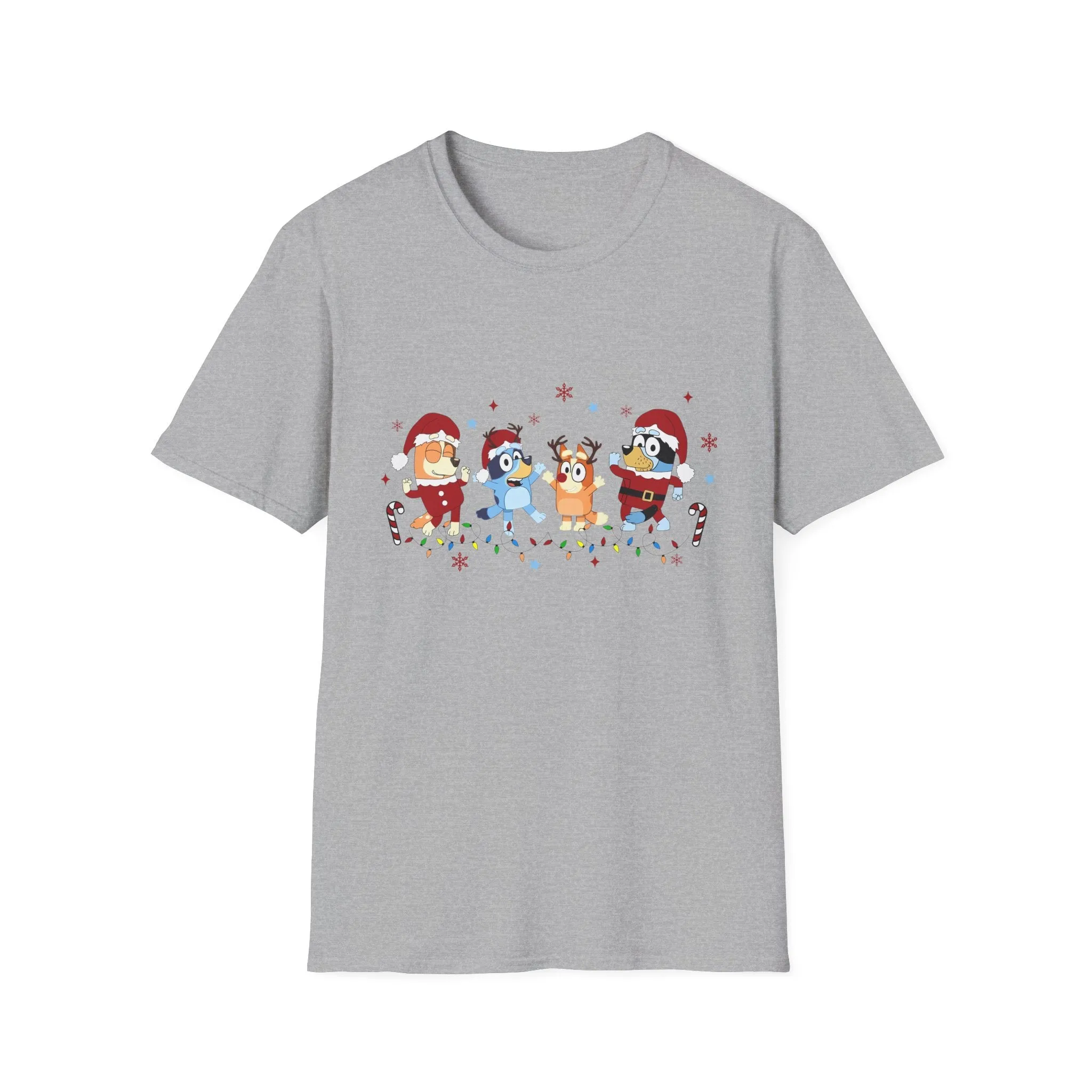 Princess Grace Festive Holiday Unisex T-Shirt - Cheerful Cartoon Characters