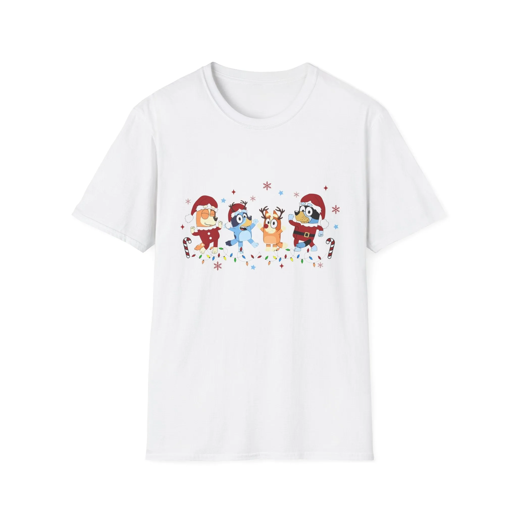 Princess Grace Festive Holiday Unisex T-Shirt - Cheerful Cartoon Characters