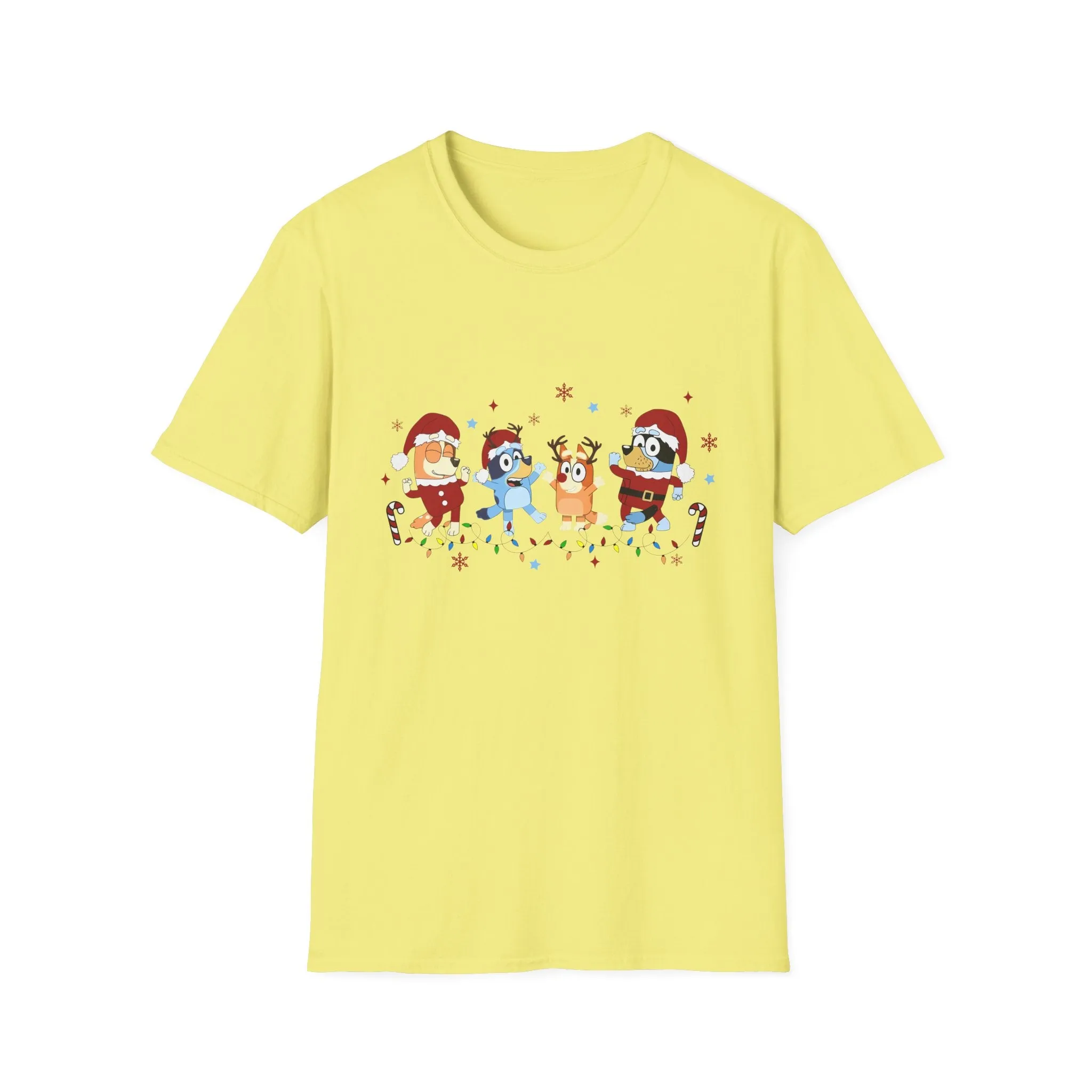 Princess Grace Festive Holiday Unisex T-Shirt - Cheerful Cartoon Characters