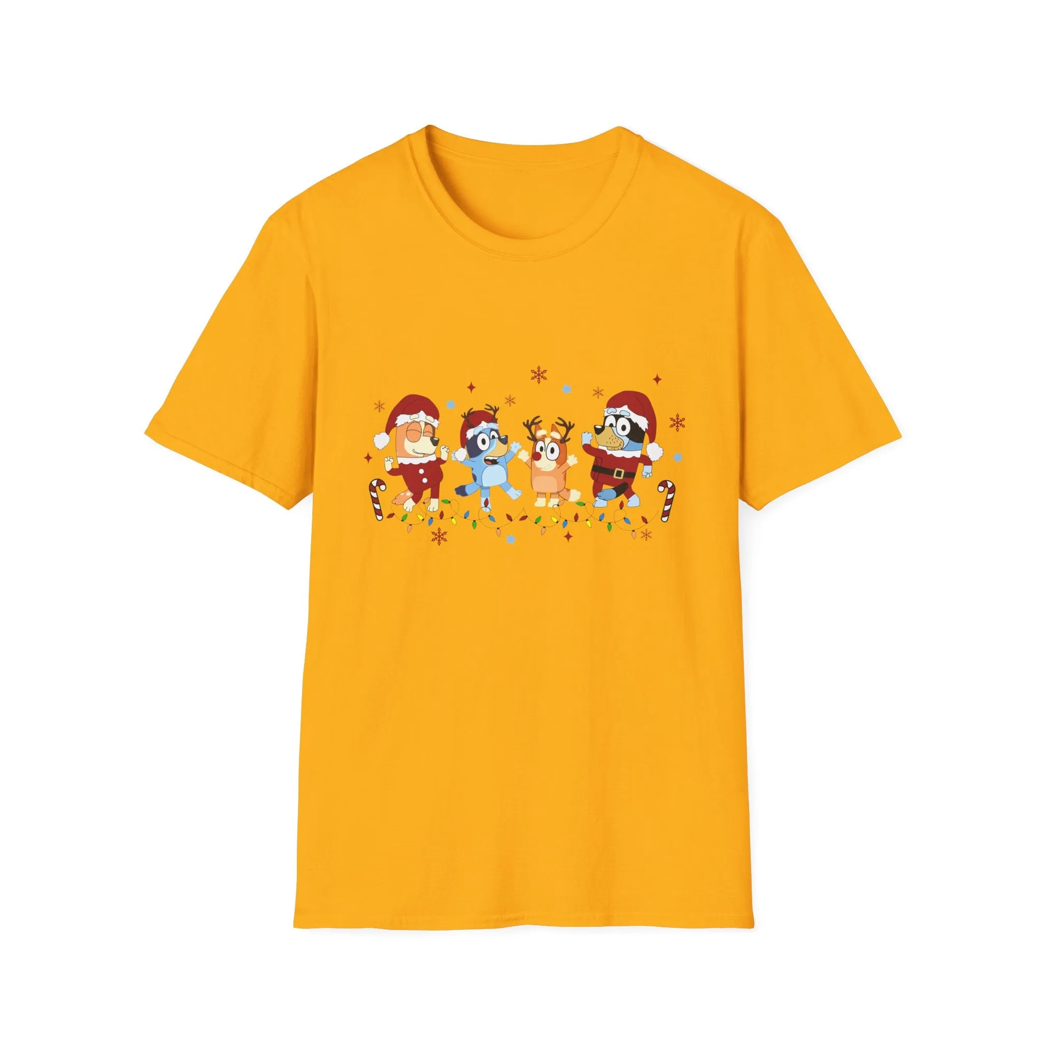 Princess Grace Festive Holiday Unisex T-Shirt - Cheerful Cartoon Characters