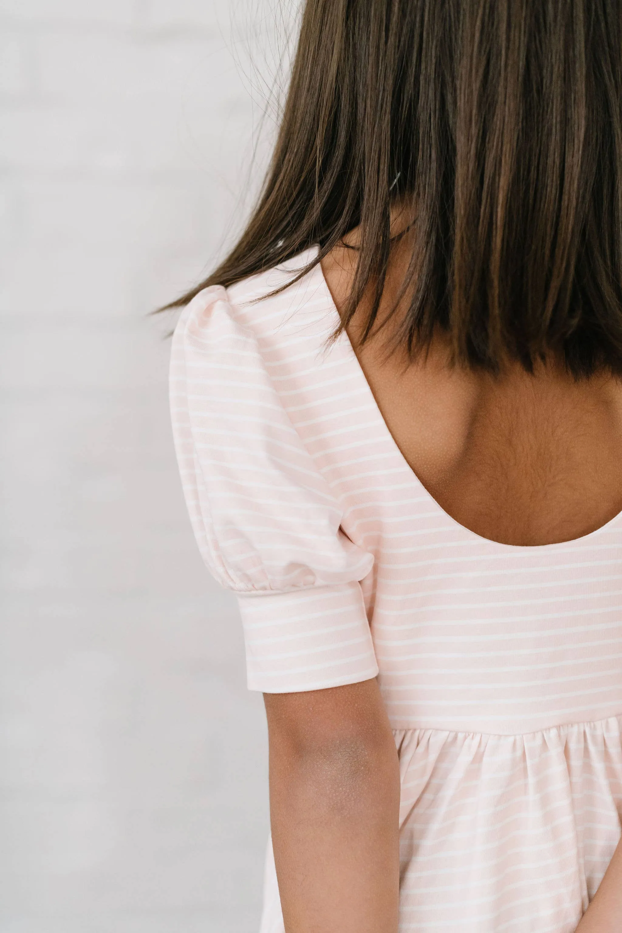 Puff Dress in Candy Stripe