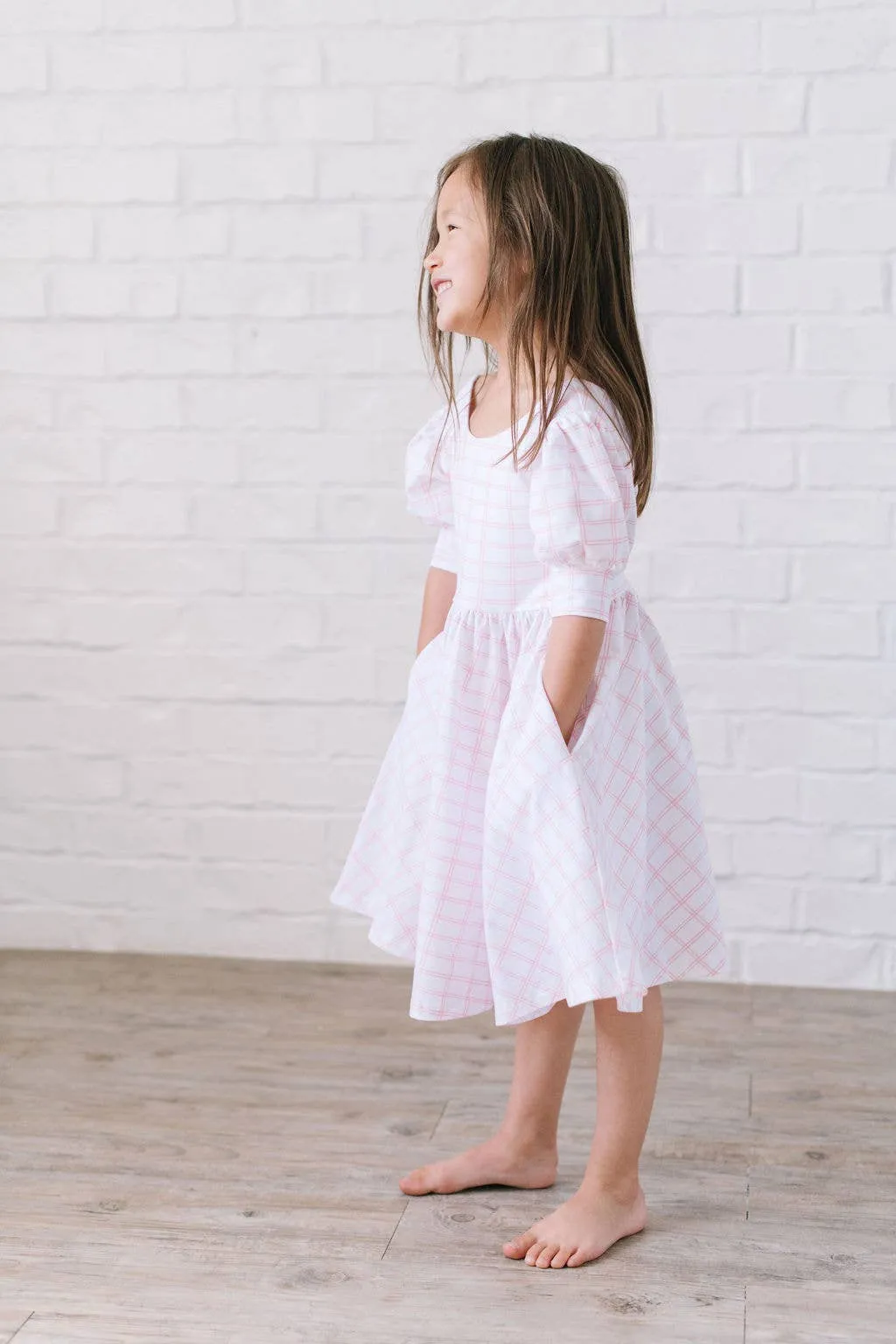 Puff Dress inåÊPink PicnicåÊ| Pocket Twirl Dress