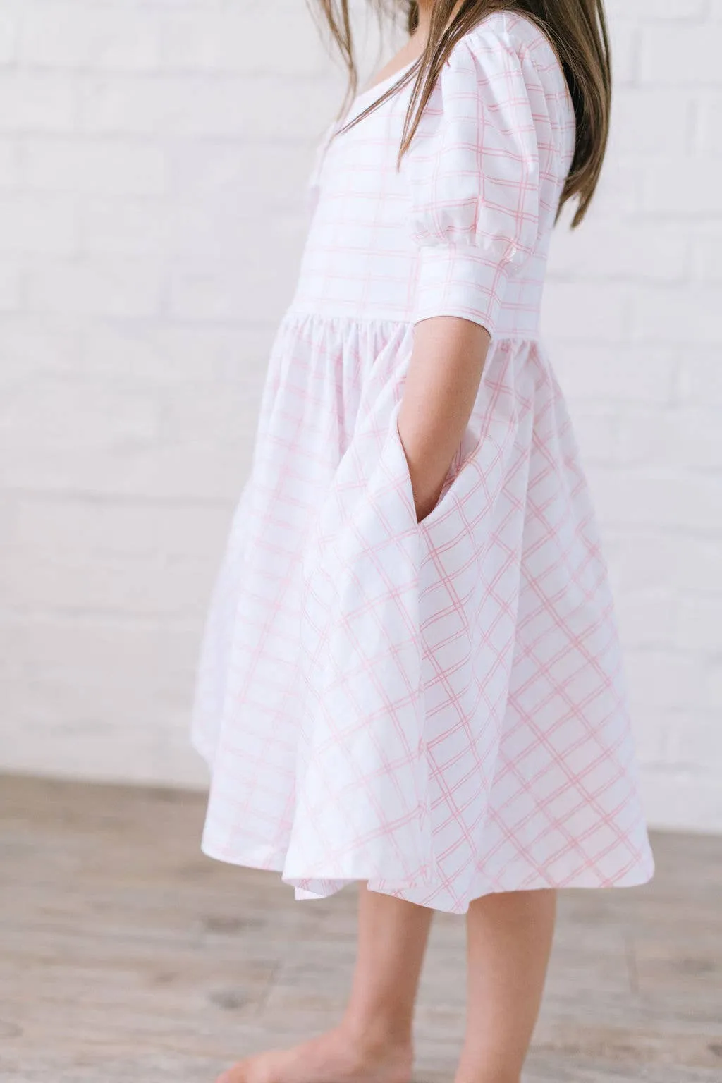 Puff Dress inåÊPink PicnicåÊ| Pocket Twirl Dress