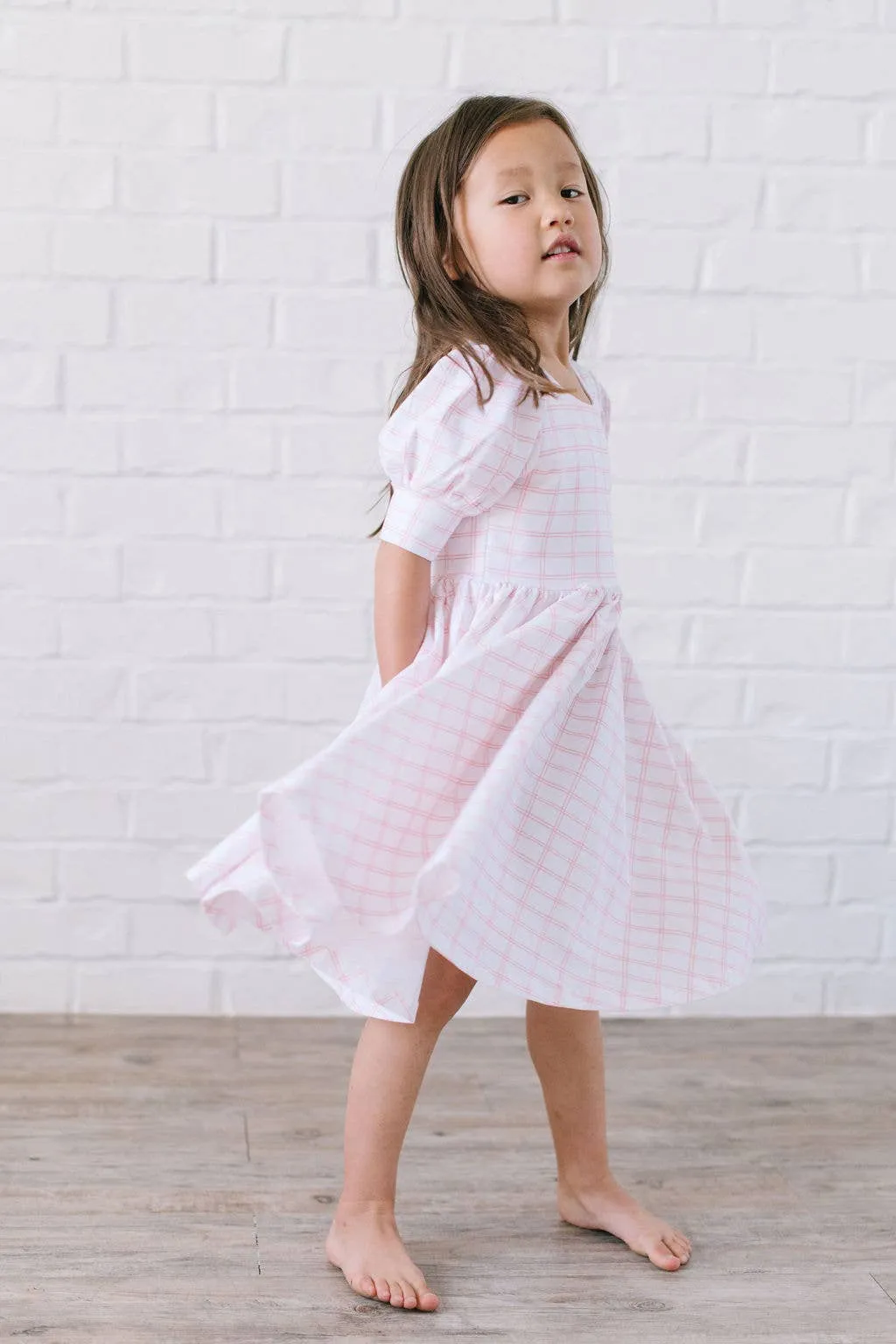 Puff Dress inåÊPink PicnicåÊ| Pocket Twirl Dress