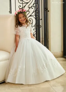 Rachel Allan RB9145 Tulle Ballgown with Applique and Beading Details