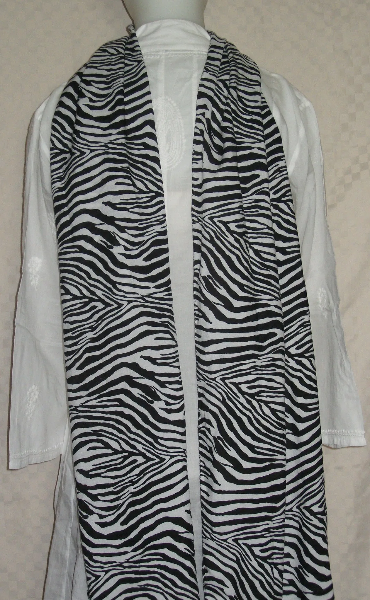 Scarf 2158 Stole Wrap Shawl Zebra