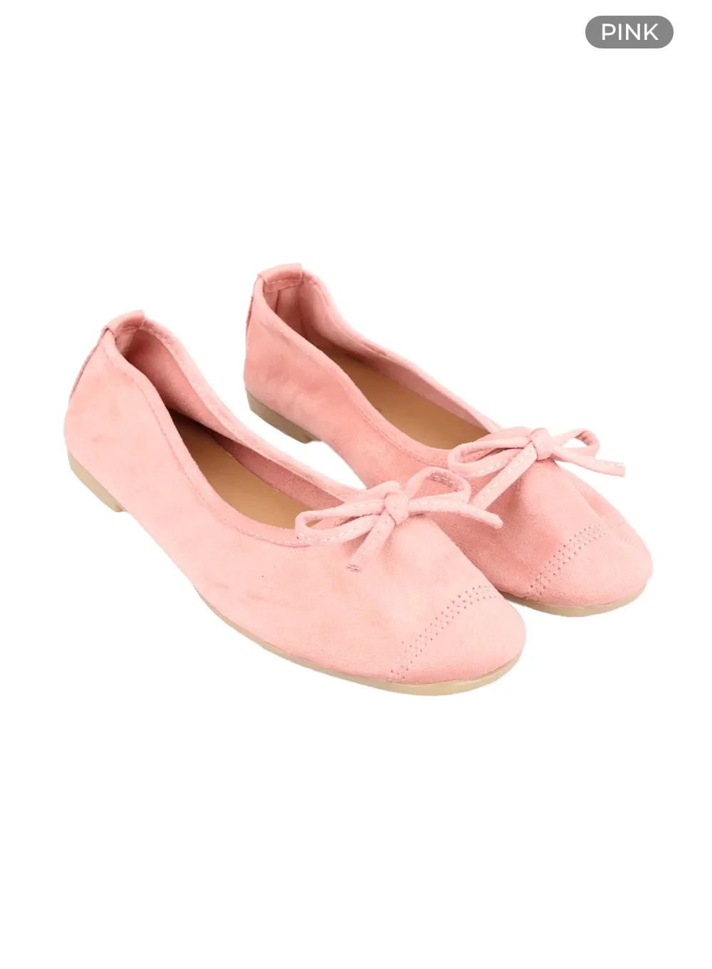 Suede Ribbon Flats OA405