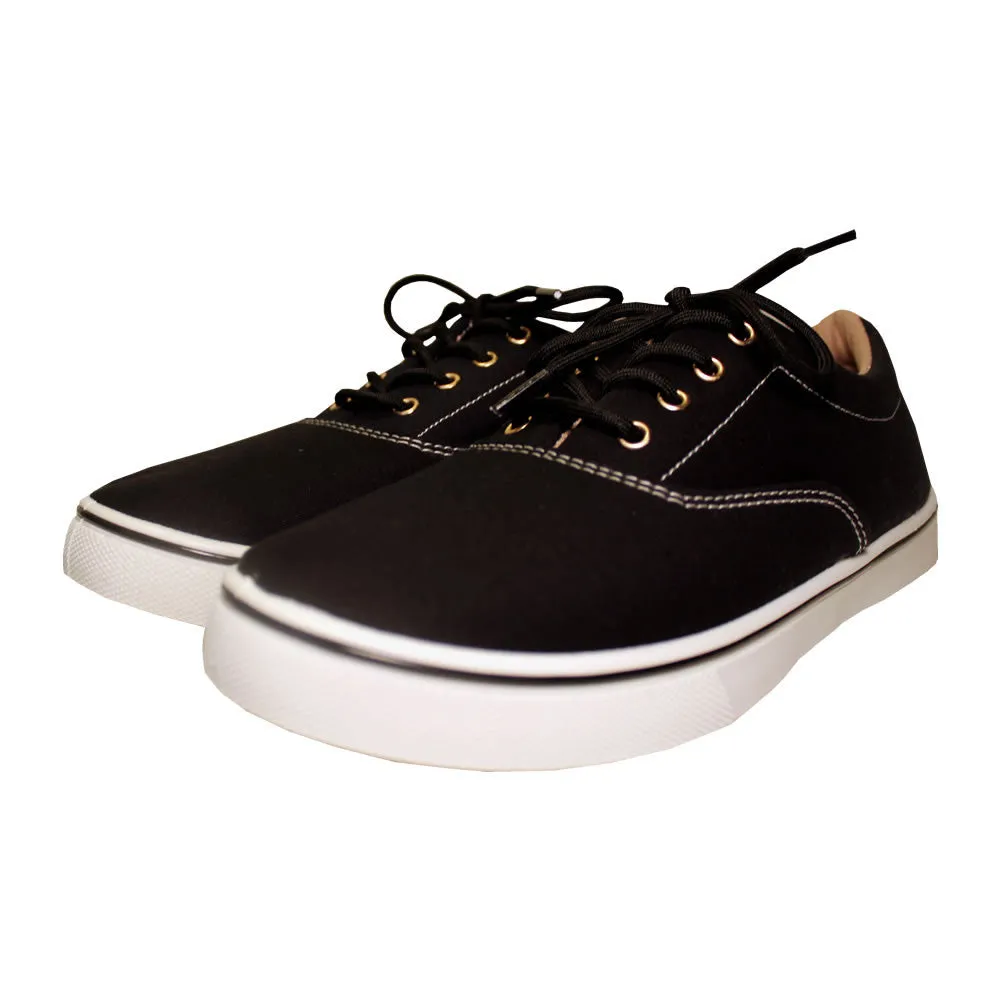 The Classic Canvas Casual Skate Black Sneakers