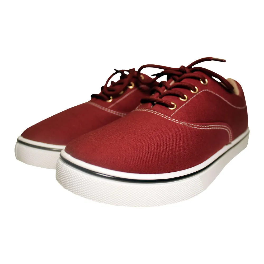 The Classic Canvas Casual Skate Burgundy Sneakers